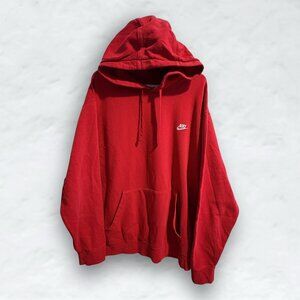 NIKE Red Pullover Hoodie